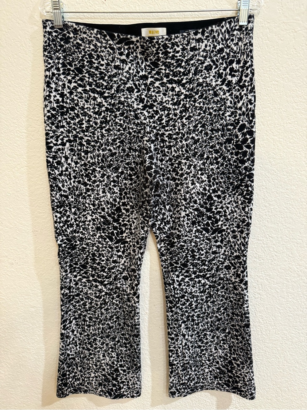 Anthropologie Maeve Margot Kick Flare Cropped Pants Medium